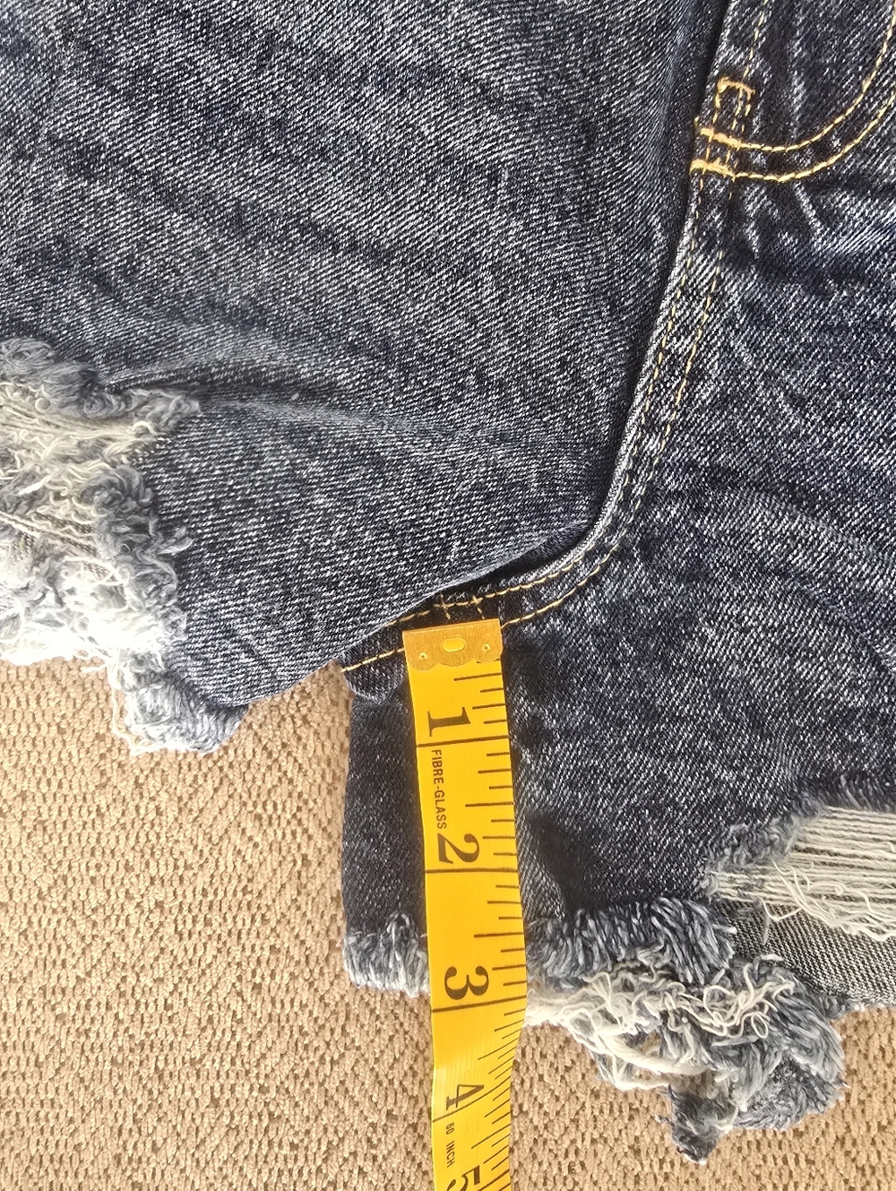 Blue Age Butt Lifting High Rise Distressed JS-2021 Jean Shorts - Size Medium - Picture 8 of 10